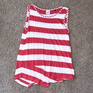 red and white Cabi tank top